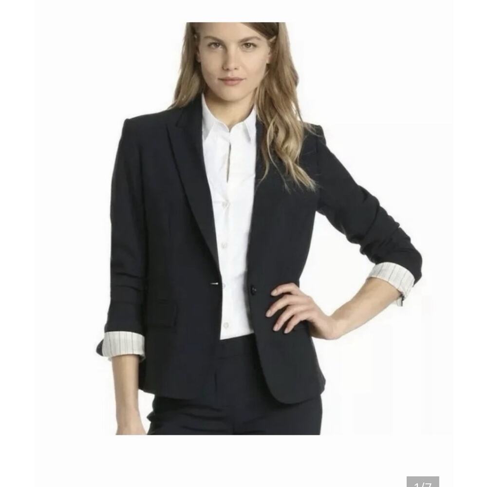 Theory Gabe Blazer Black 6 Business Work office career professional preppy